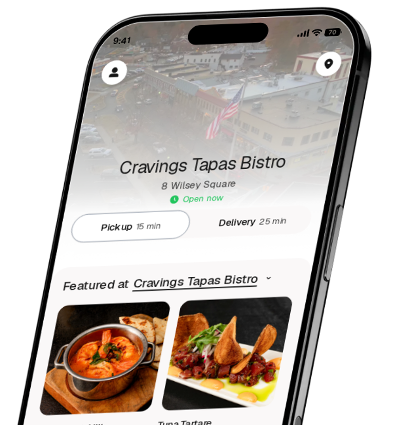 Cravings Tapas Bistro app preview